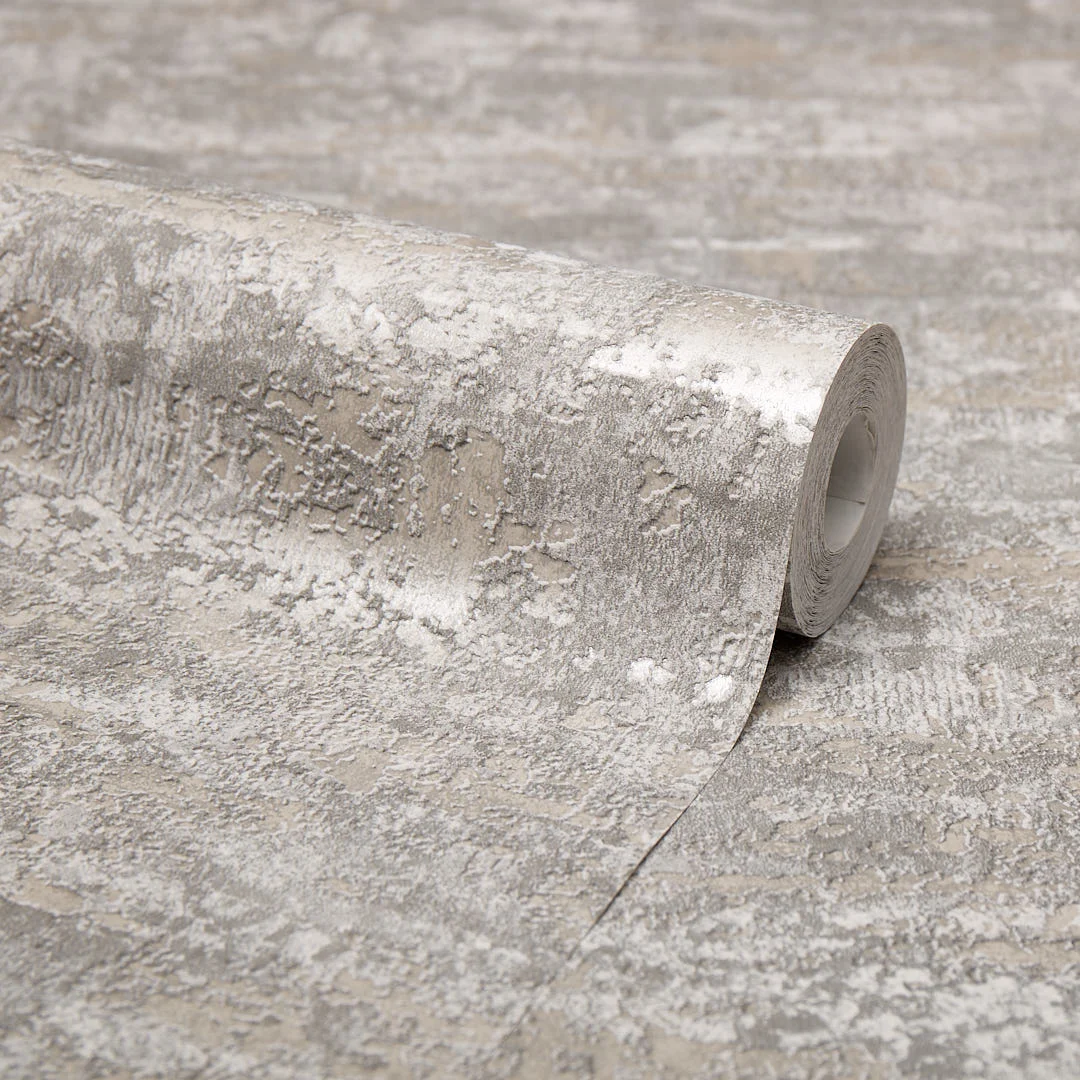 Valencia Wallpaper in Silver - Image 4