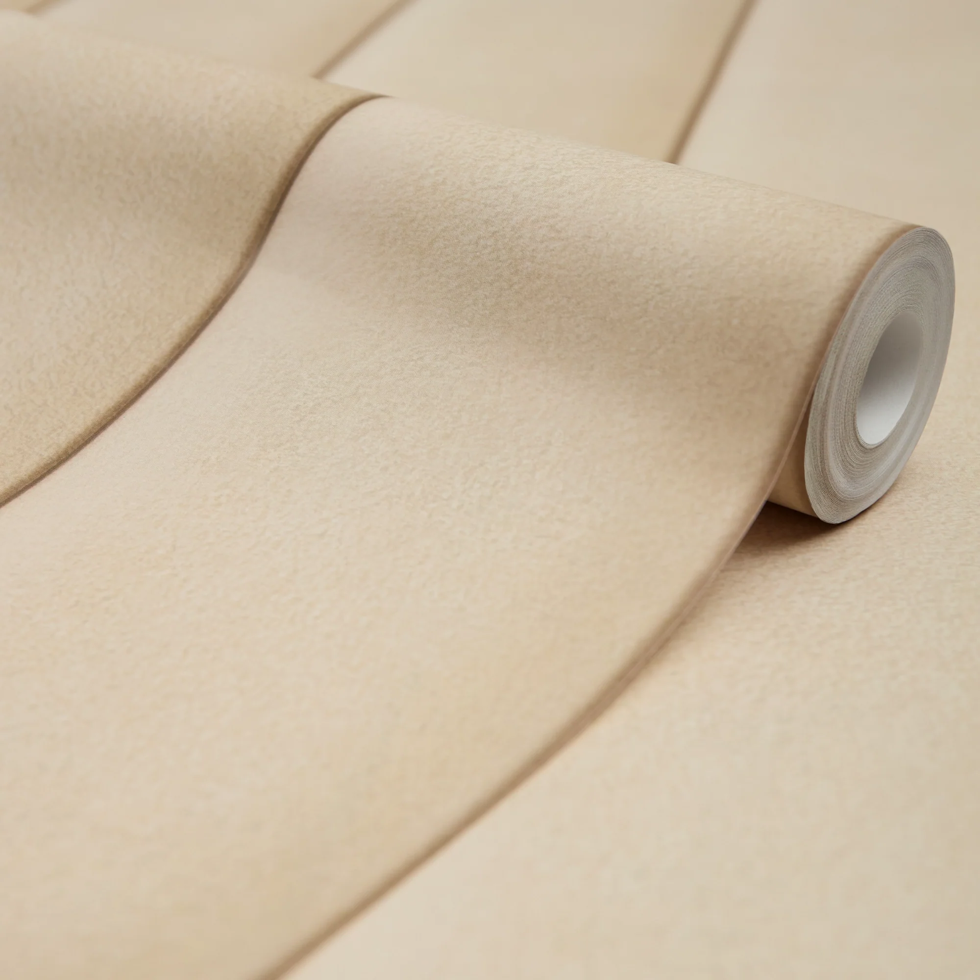 Velvet Padded Headboard Effect Panel Wallpaper in Soft Cream - Image 4