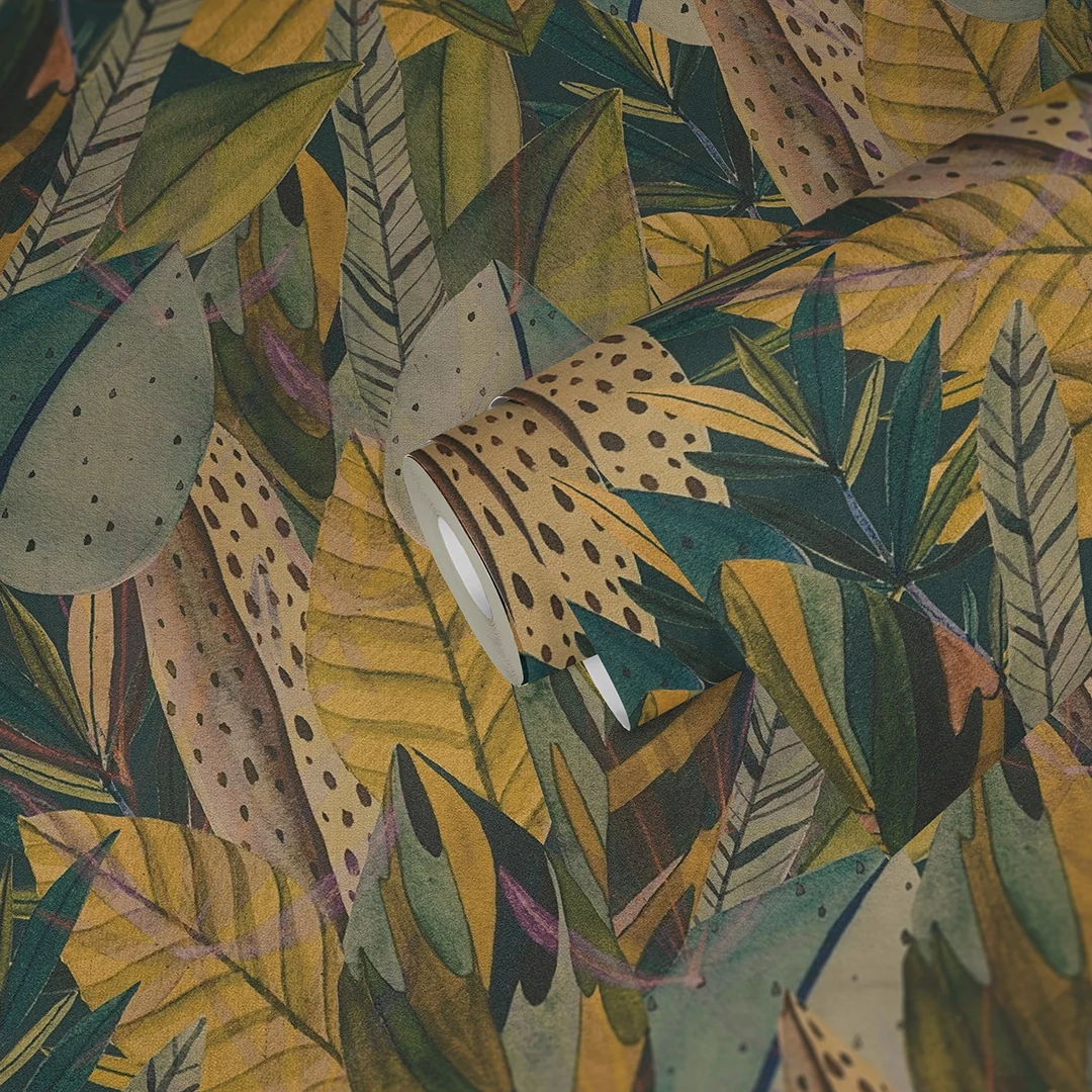 Verdant Mirage Wallpaper in Green Tones - Image 3