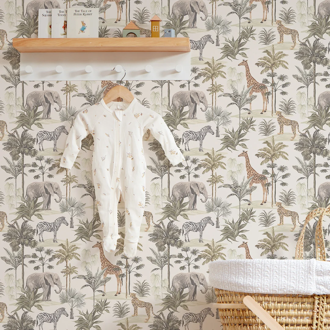 Vintage Explorer Wallpaper in Earthy Tones - Image 3