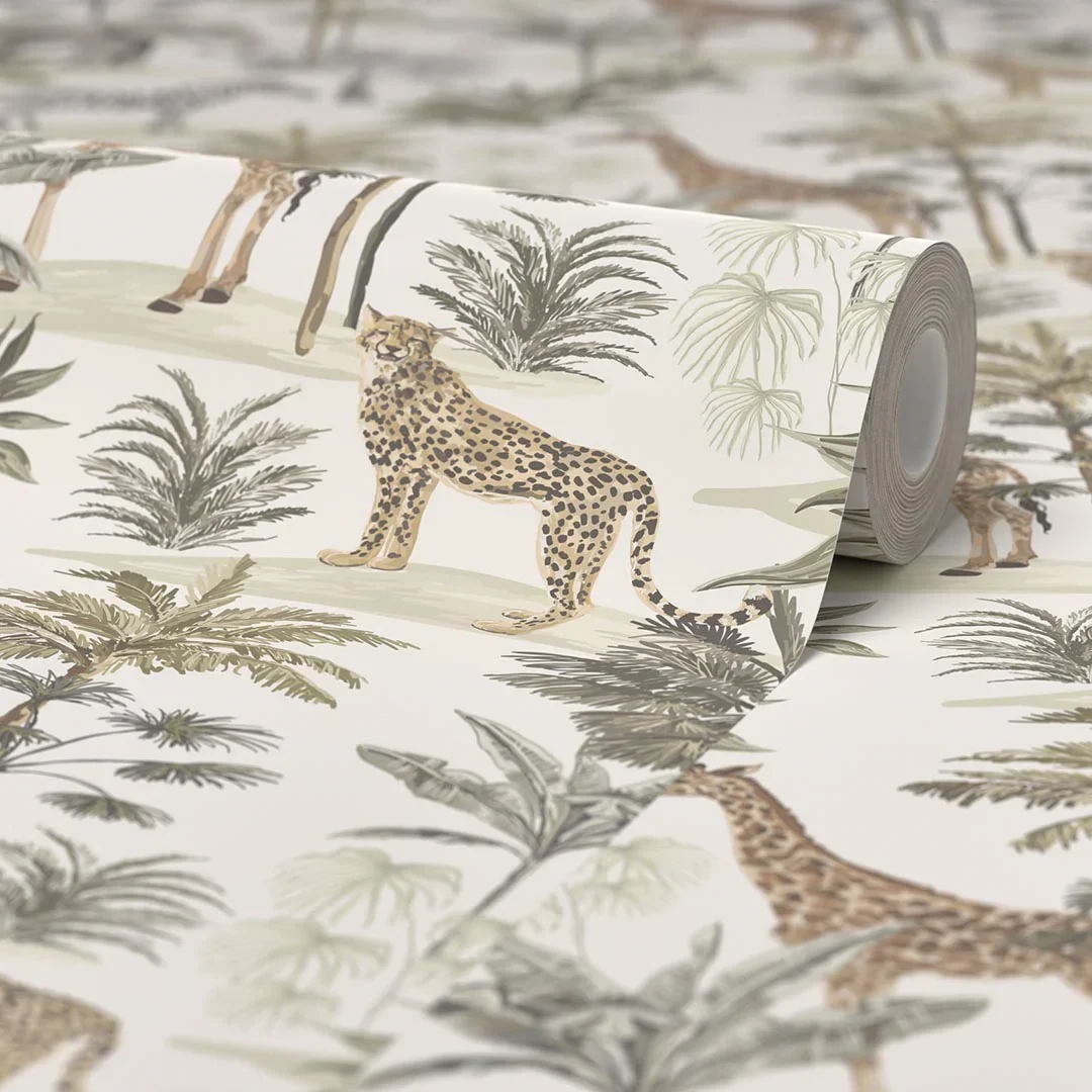Vintage Explorer Wallpaper in Earthy Tones - Image 4