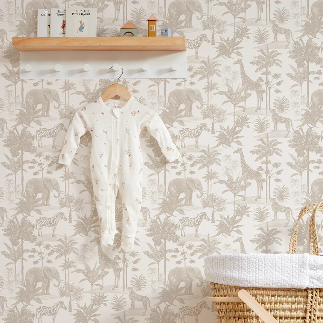 Vintage Explorer Wallpaper in Neutral - Image 3