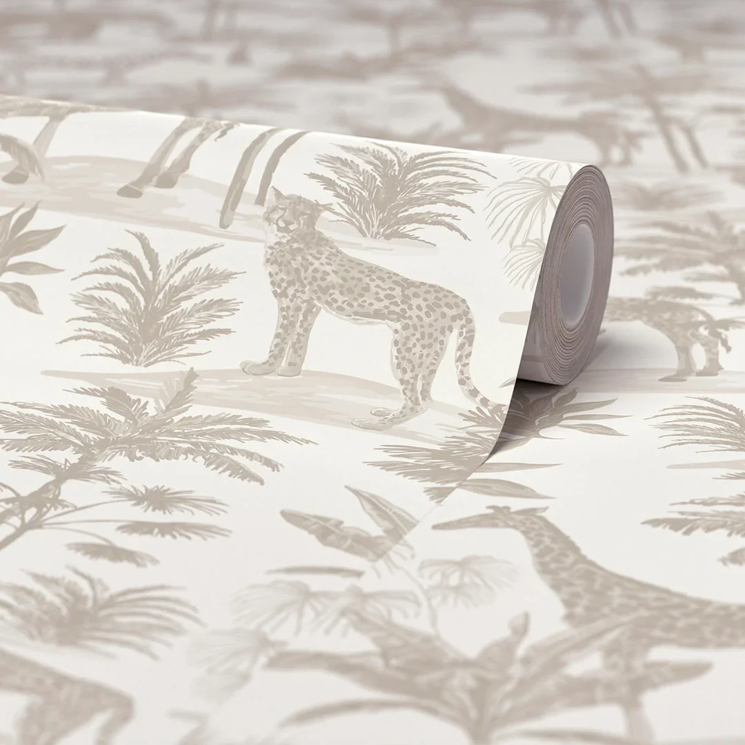 Vintage Explorer Wallpaper in Neutral - Image 4
