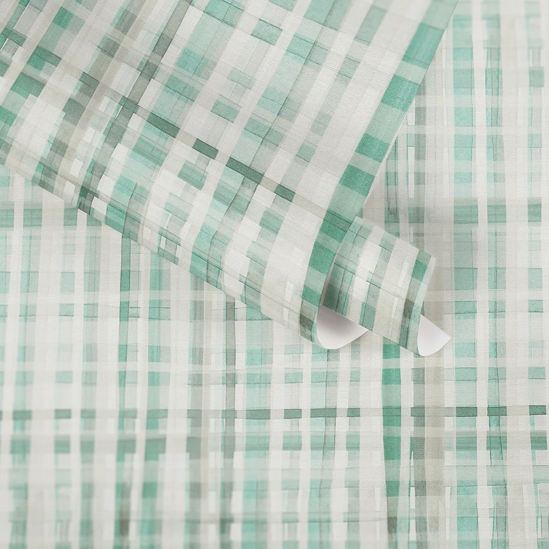 Weave Wallpaper in Duck Egg - Image 3