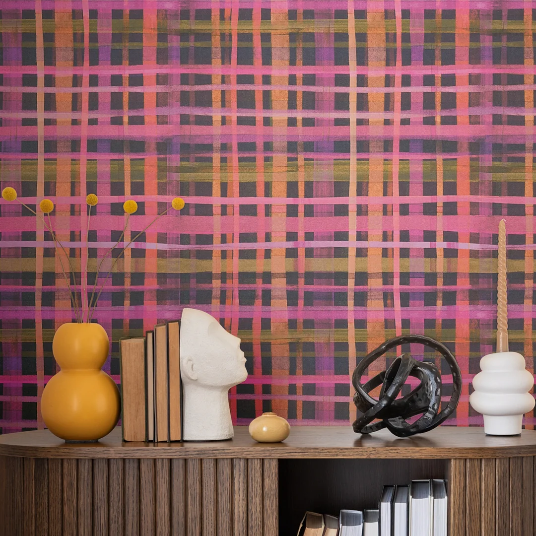 Weave Wallpaper in Purple - Image 2