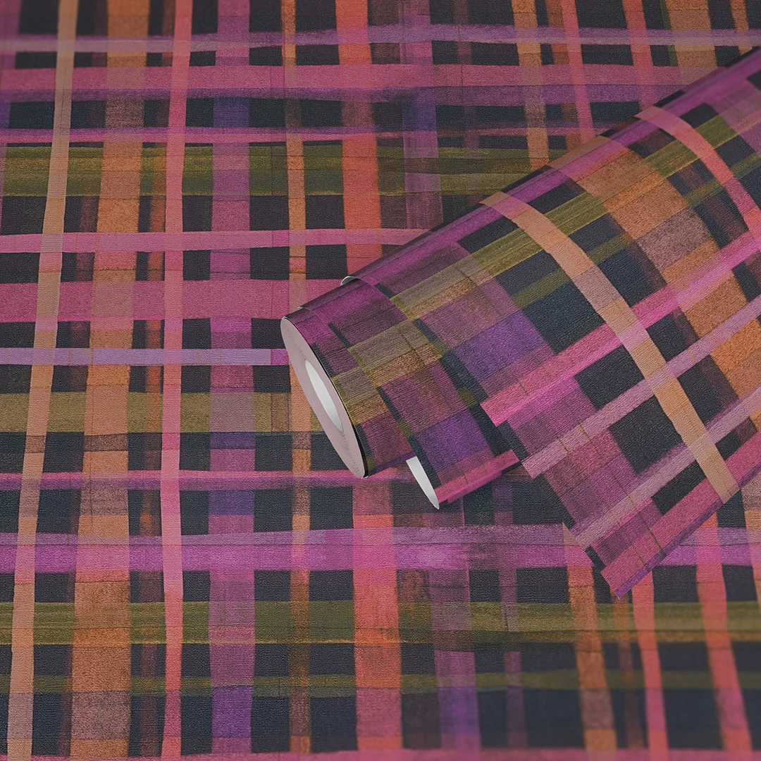 Weave Wallpaper in Purple - Image 3