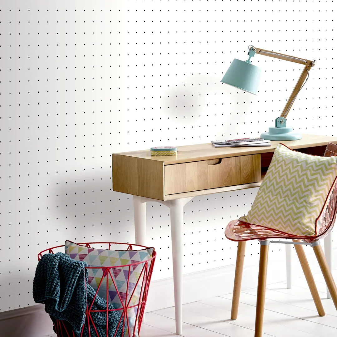 Wipe Clean Dot Grid Wallpaper - Image 2