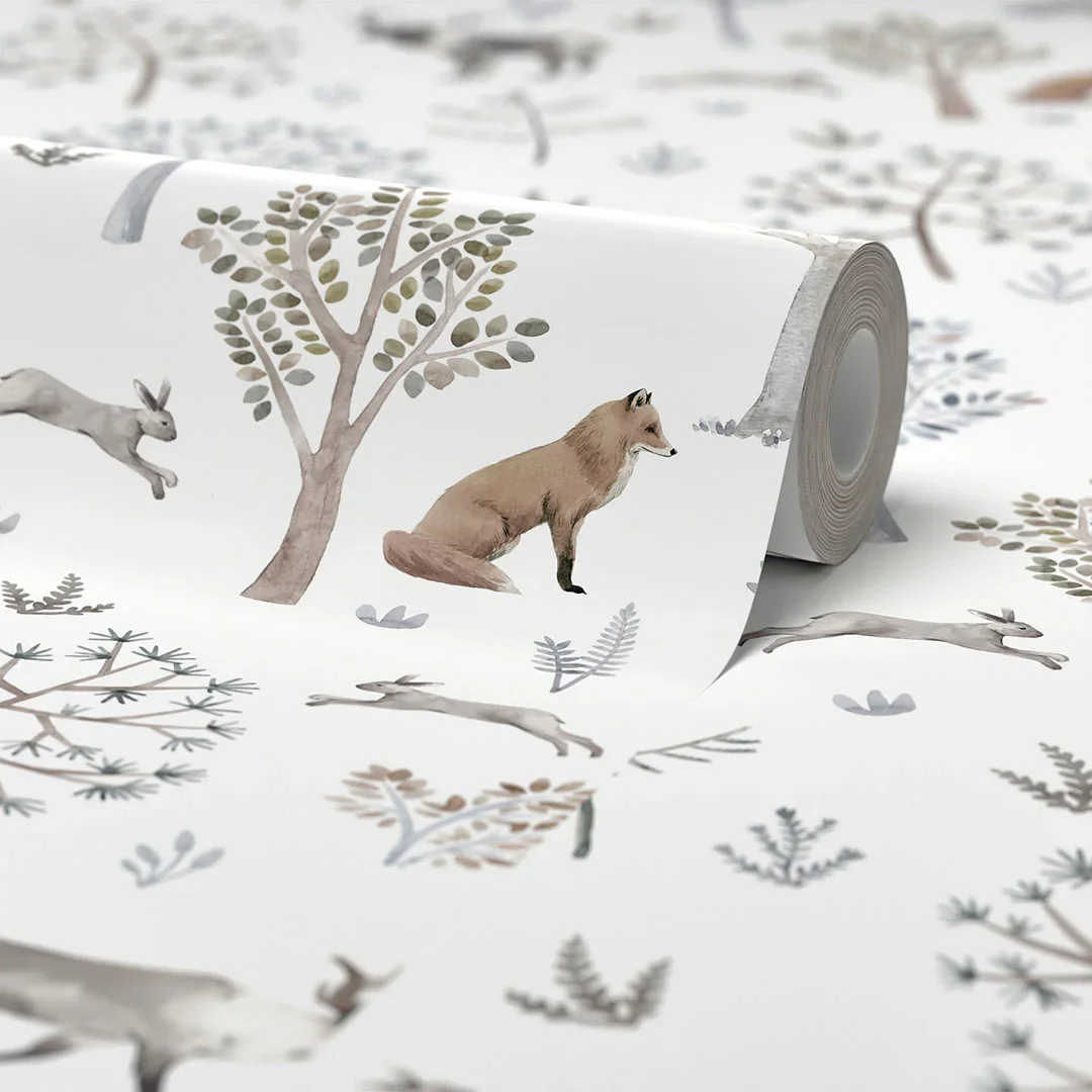 Woodland Dreams Wallpaper in Earthy Tones - Image 4