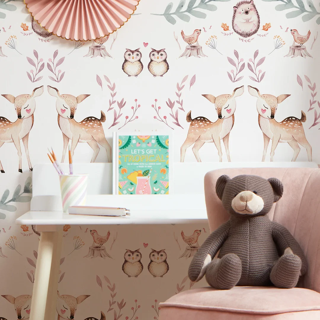 Woodland Friends Wallpaper Multicoloured - Image 2