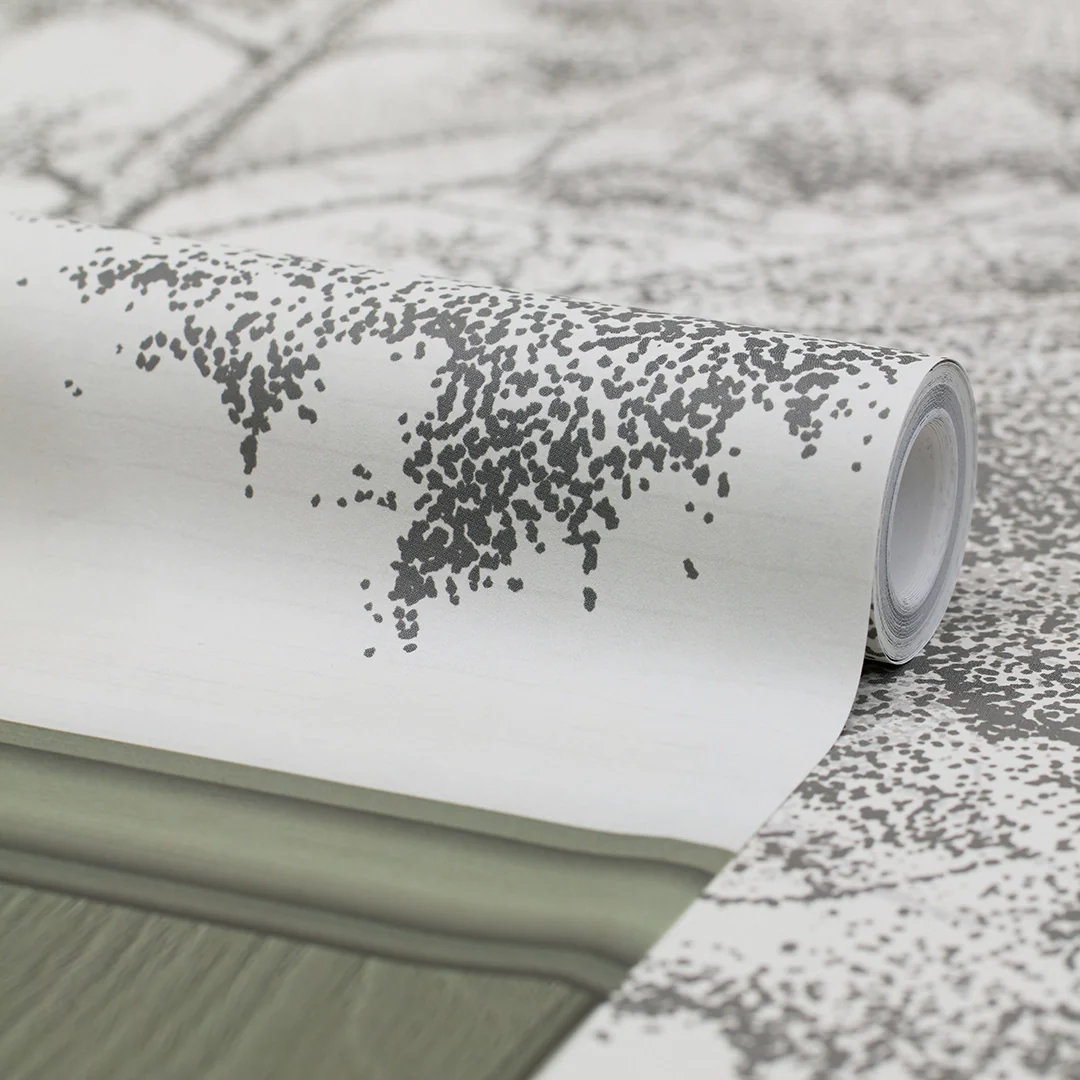 Woodland Whisper Panel Wallpaper in Sage Green - Image 4