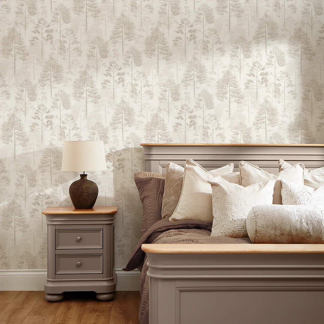 Woodland Whisper Wallpaper in Cream - Image 2