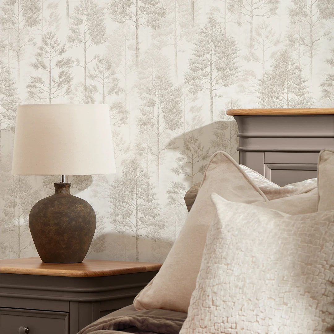 Woodland Whisper Wallpaper in Cream - Image 3