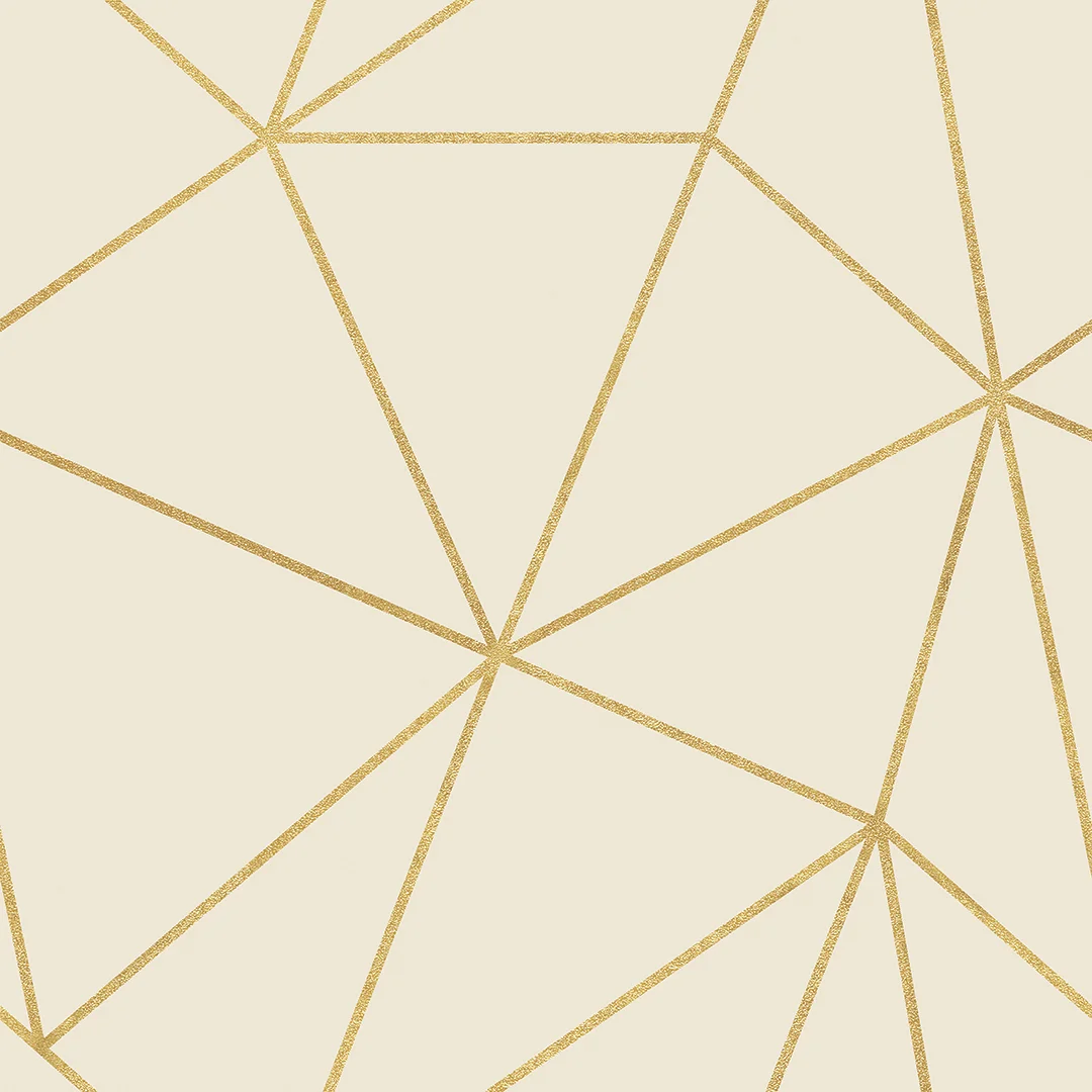 Zara Wallpaper in Cream and Gold